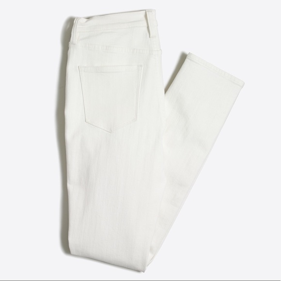NWT J. Crew 10" highest-rise White Denim Jeans - Picture 1 of 4
